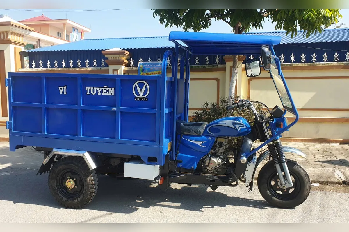 Xe ba bánh chở rác Vĩ Tuyến 175cc
