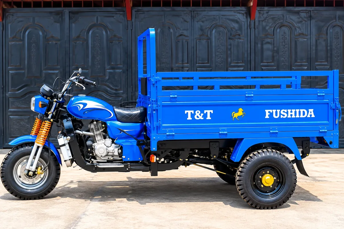 Xe ba bánh chở hàng T&T FUSHIDA thùng lửng